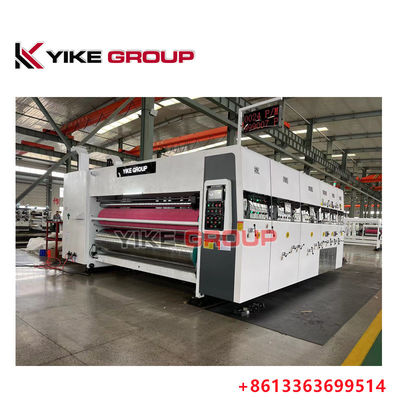 Duża prędkość ołowiu krawędzi dwa kolory 380v kartonowy drukarka Slotting Machine