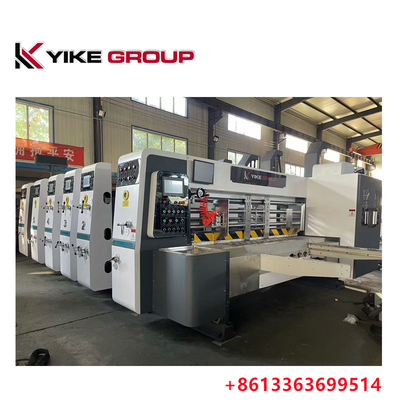 Yk-1224 Duża prędkość Flexo 3 kolorowy drukarz Slotter Die Cutter Machine