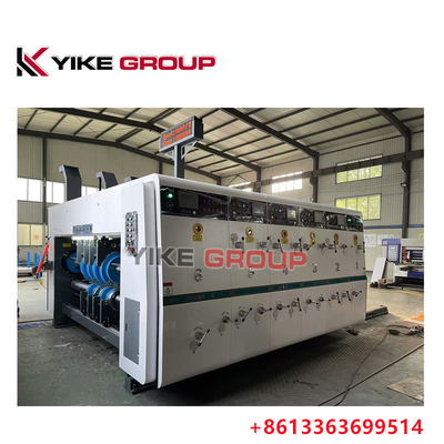 Yk-1224 Duża prędkość Flexo 3 kolorowy drukarz Slotter Die Cutter Machine