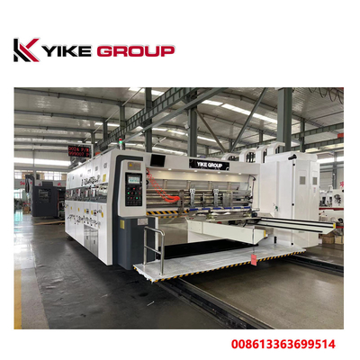 Automatyczna kolorowa drukarka krawędziowa Flexo 4 z automatycznym wykrawaniem